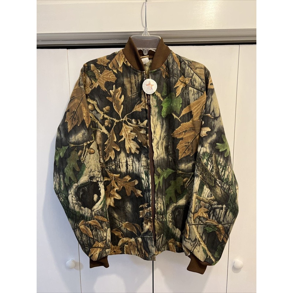VTG Ideal‎ Reflection Camo Unlined Jacket Men Sz M ~ MADE IN USA ~ NEW DEADSTOCK